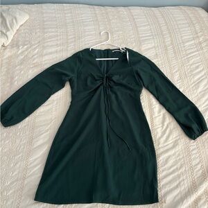 Abercrombie & Fitch Dark Green Long Sleeve Dress